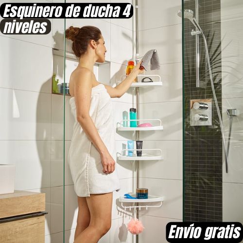 Esquinero De Ducha Ajustable Multi Uso ideal para Organizar tu baño