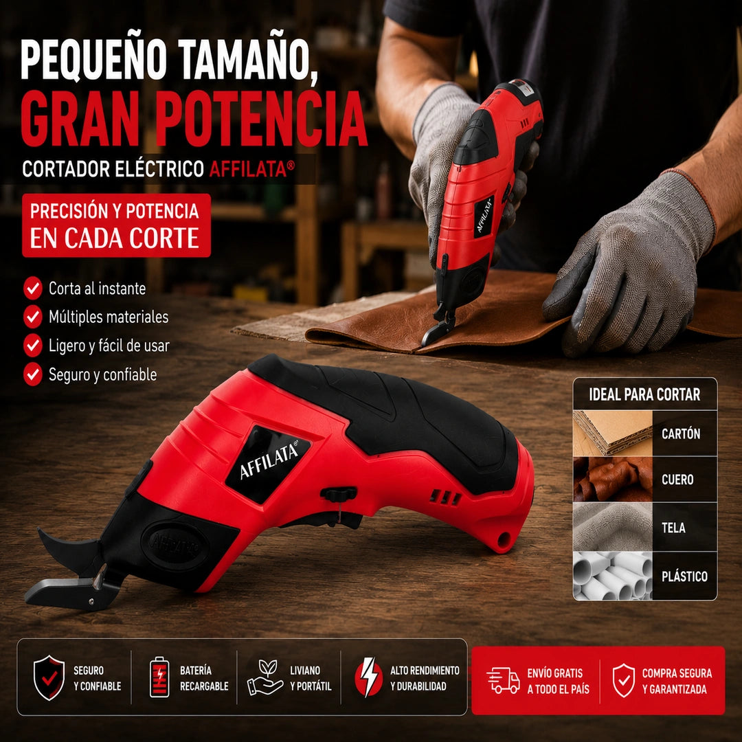 SwiftCut Pro - Corta múltiples materiales: Tijera Eléctrica Inalámbrica