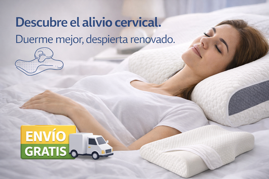 CerviCloud -Almohada Cervical Ergonómica 1pcs Reduce tensión en cuello y espalda