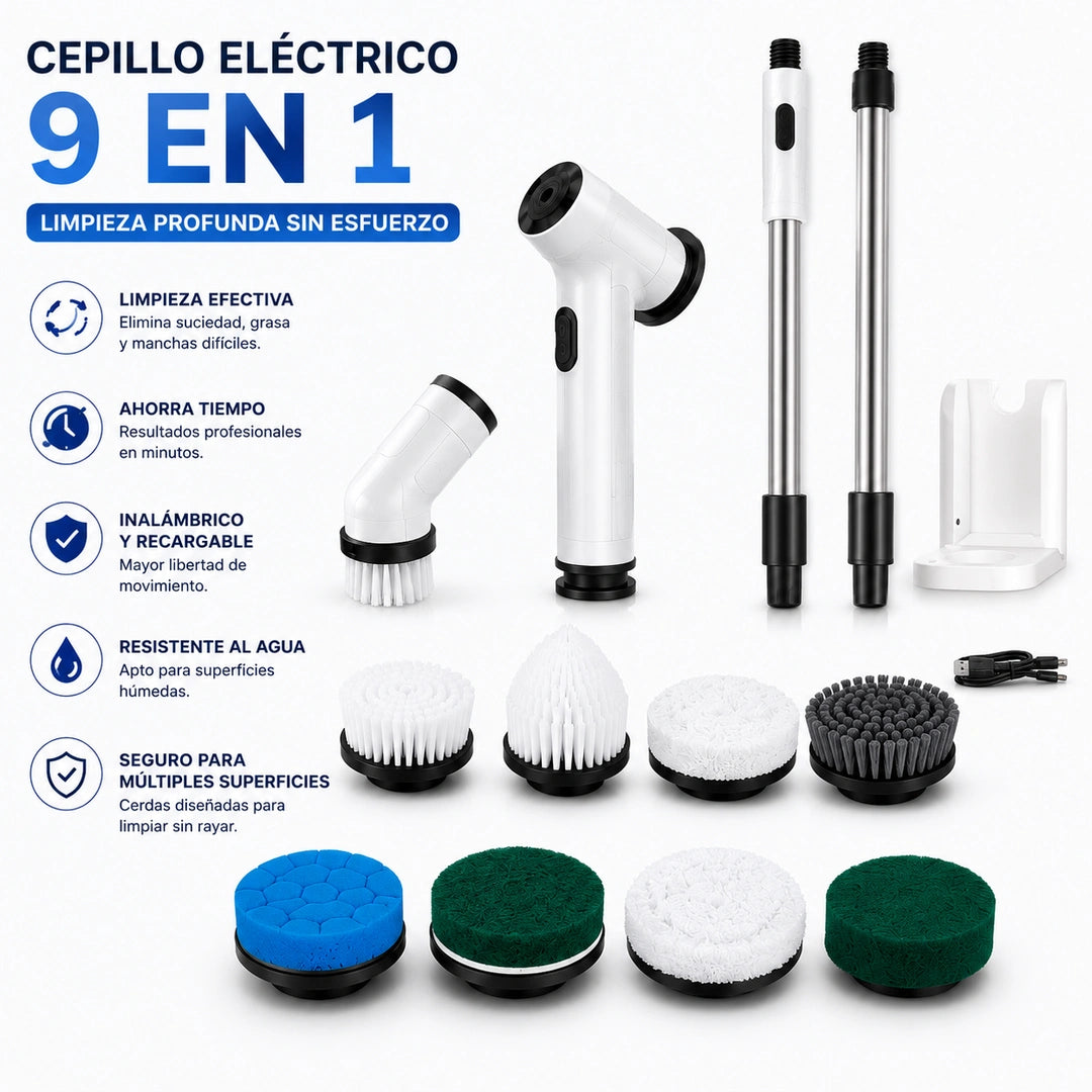 CleanForce - Remueve Suciedad Difícil Fácilmente 9 en 1