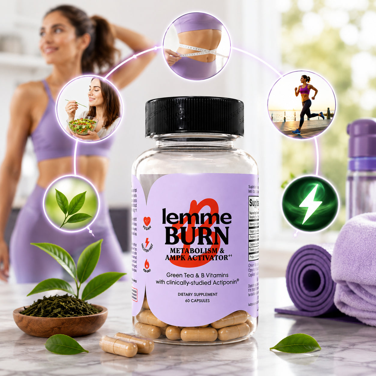 LeanShape Formula - Apoya tu progreso físico: LEMME BURN SUPLEMENTO NATURAL 60UNI