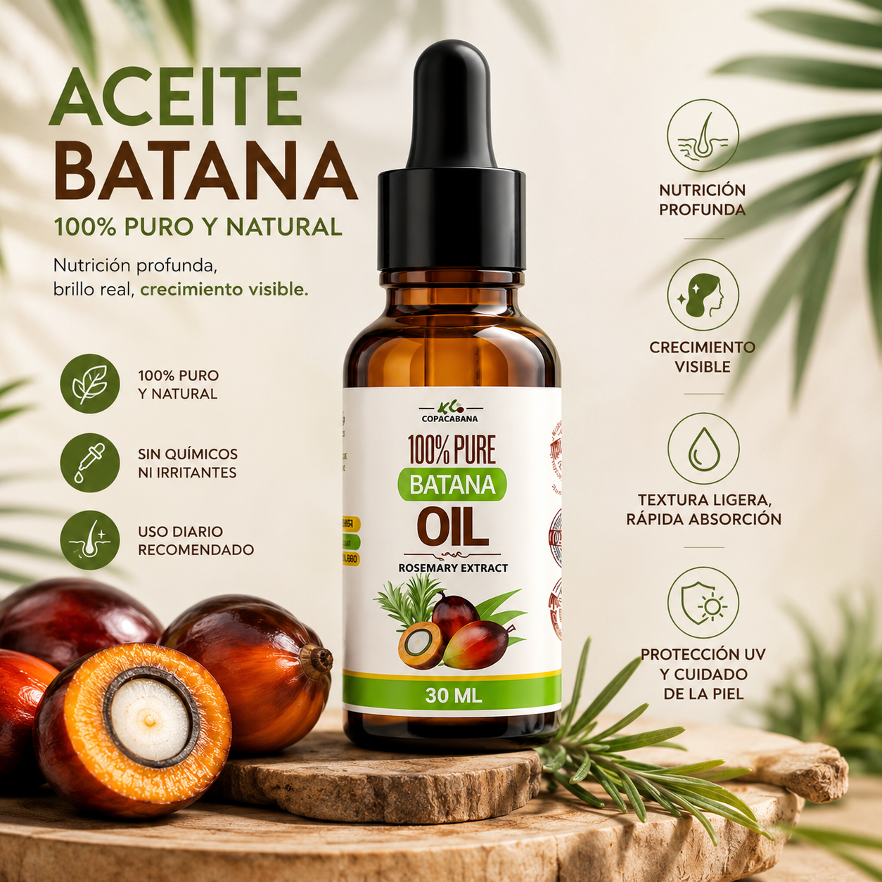 Batané Élixir: Cabello que crece fuerte y brilla de verdad