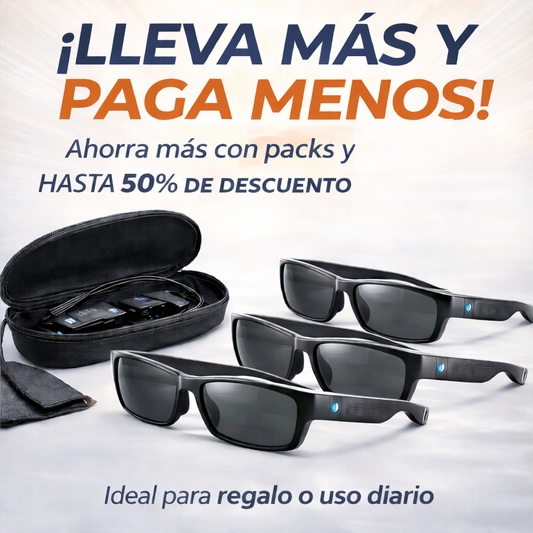 Gafas Inalámbricas inteligentes Táctil : SonicView F-06  Llamadas y música sin manos