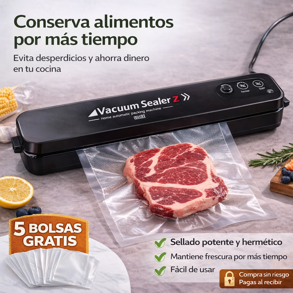 Sellador al vacío SealPro Max - Extiende la vida de tus alimentos