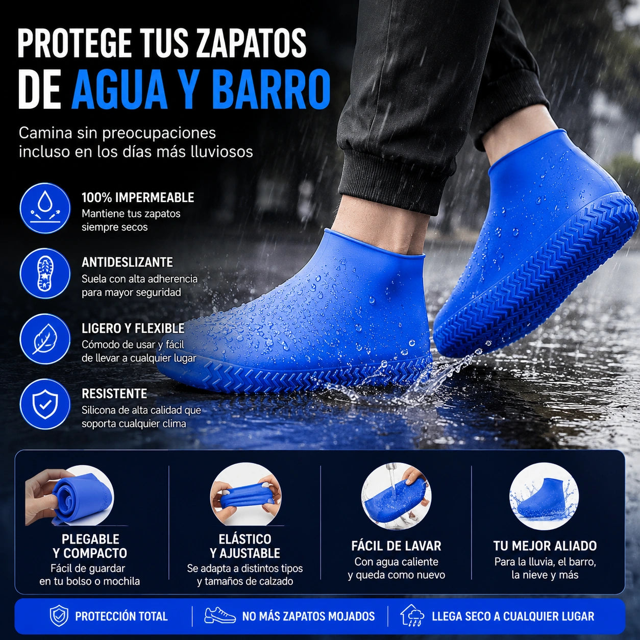 DryStep - Zapatos secos, aunque llueva a cántaros: Cubrezapatos