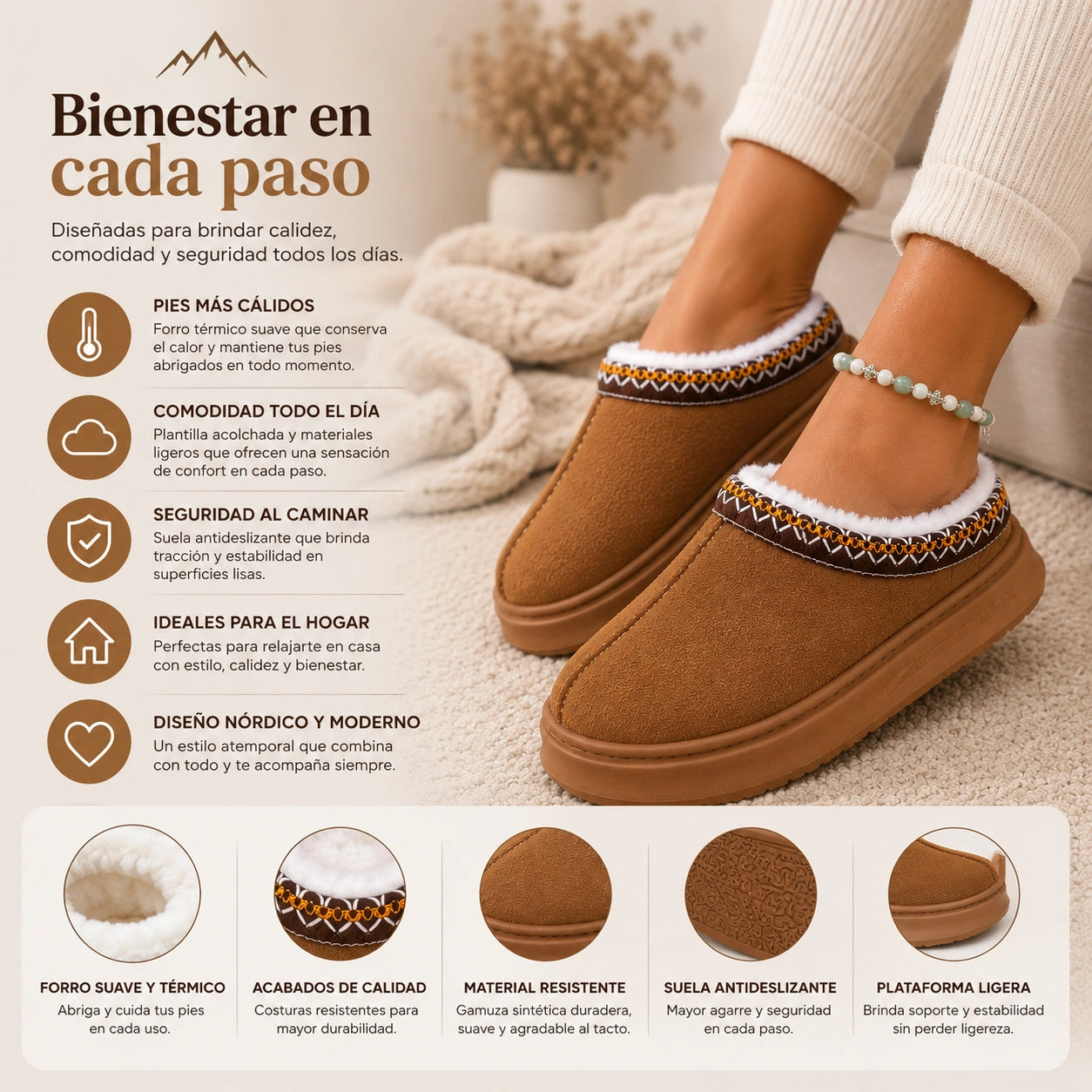 NordicWalk - Camina con abrigo y seguridad: Sueco Mujer sin Chiporro