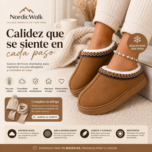 NordicWalk - Camina con abrigo y seguridad: Sueco Mujer sin Chiporro