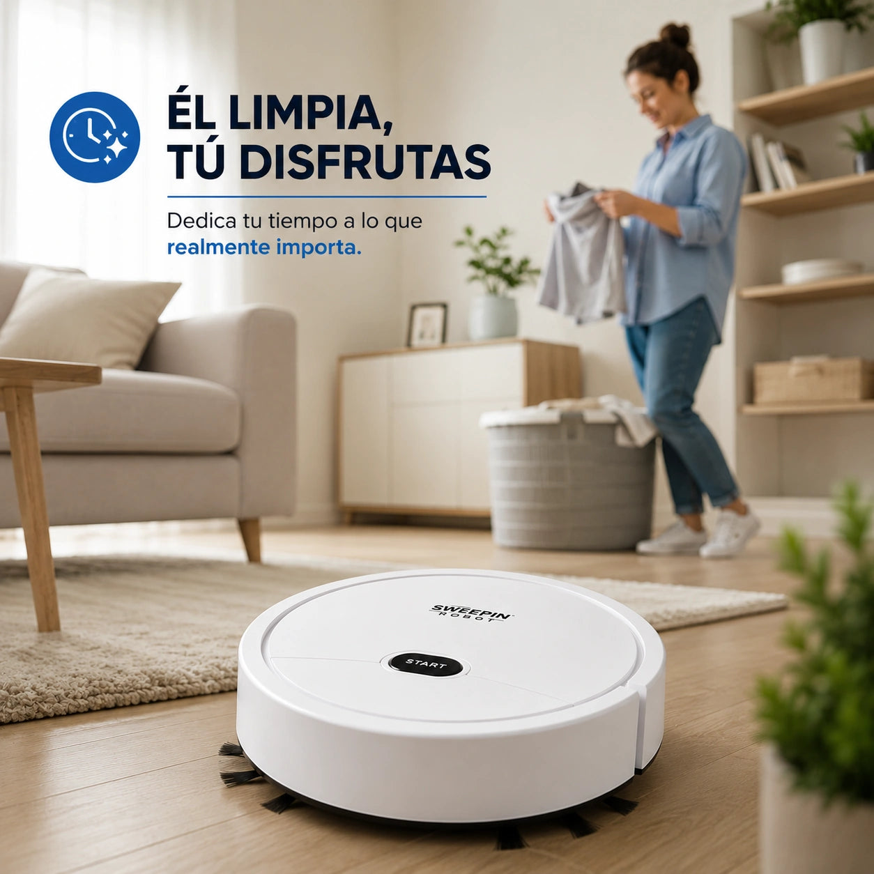 “SmartClean 360°” - ASPIRADORA ROBOT INTELIGENTE