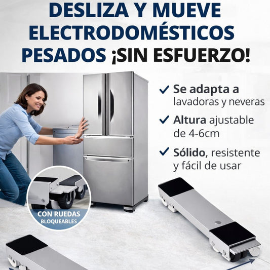 Soporte Lavadora Rodax Steel - Mueve y protege tus equipos