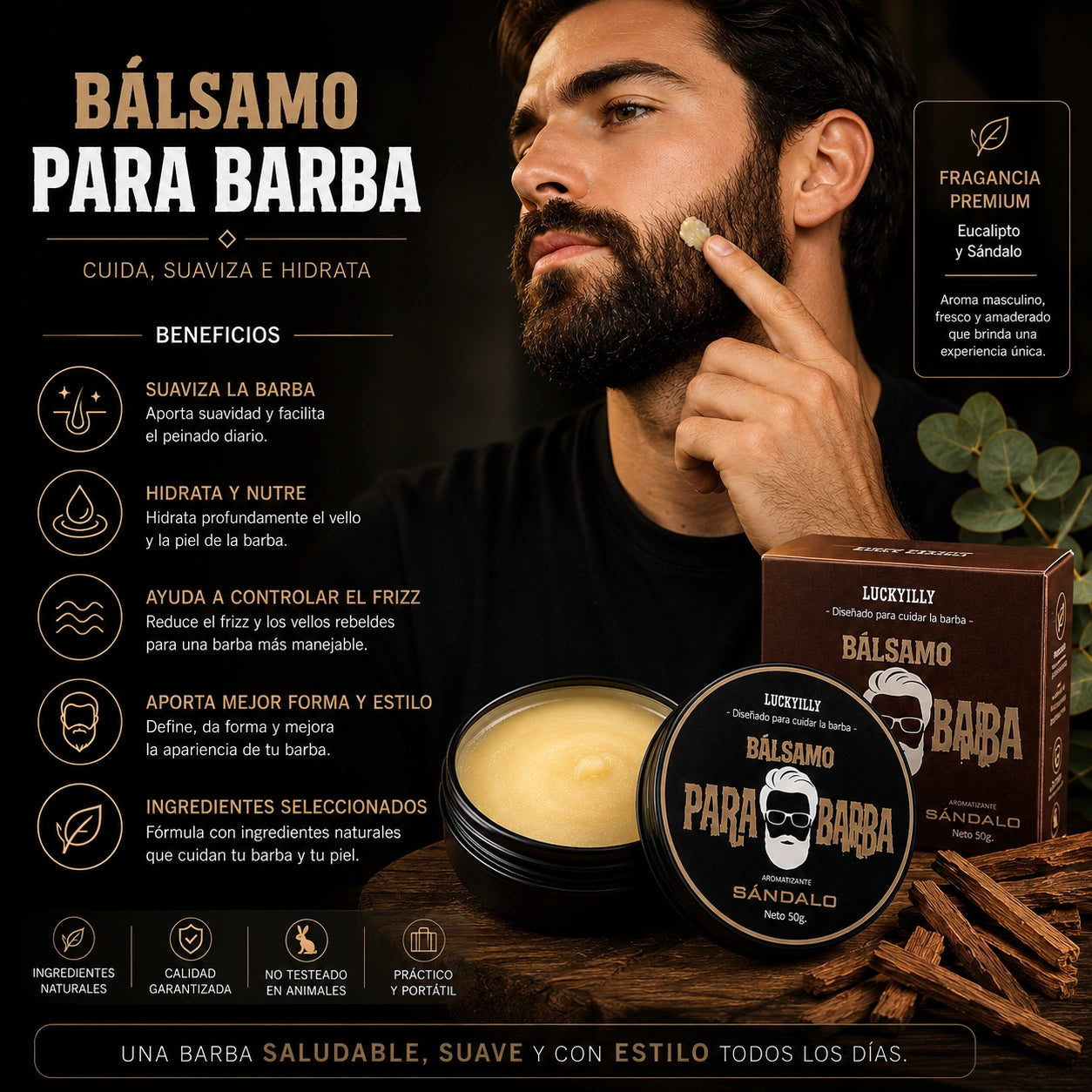 Valcron - Barba Definida Todo el Día: BALSAMO PARA BARBA