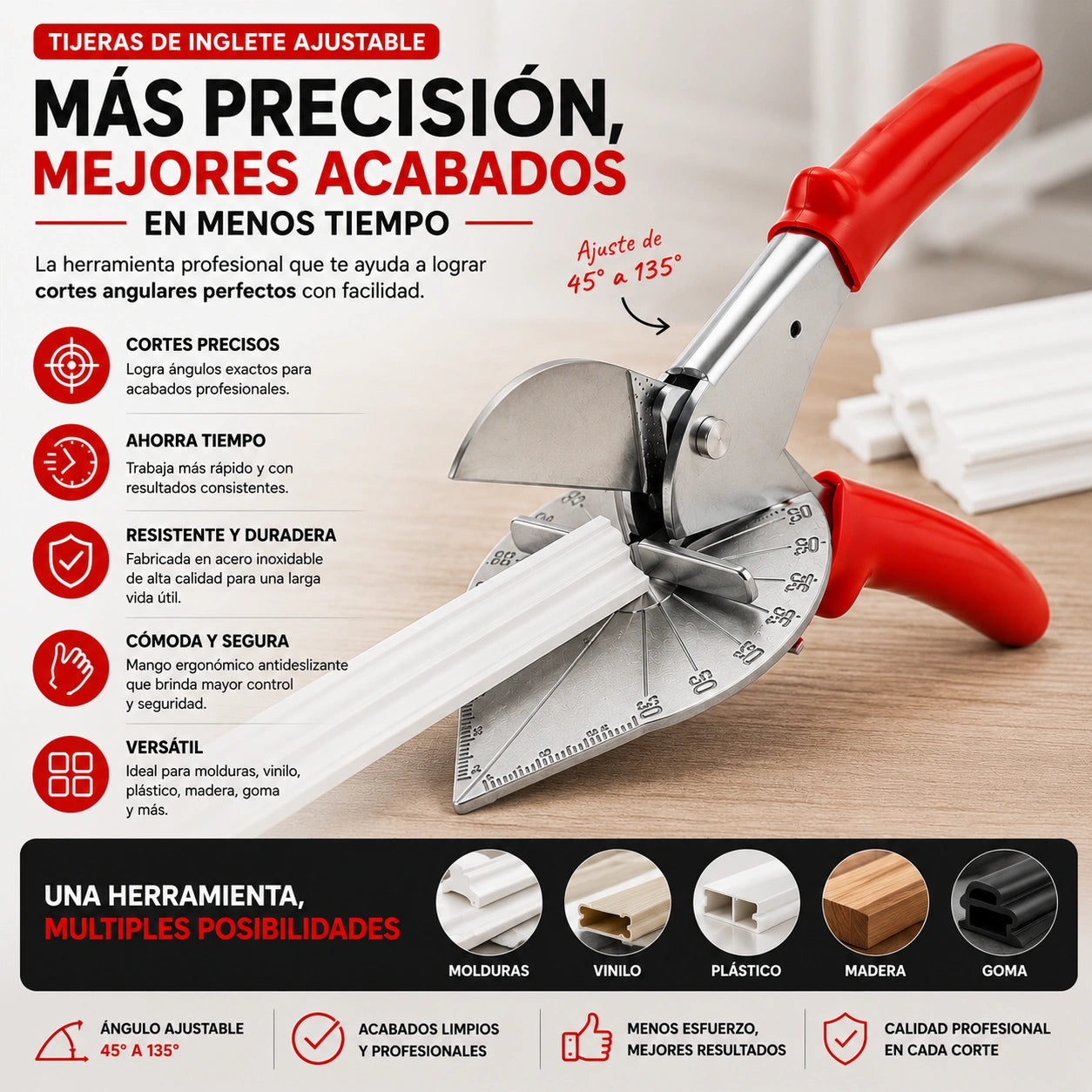MultiTrim Pro - Ajusta y Corta con Precisión: TIJERAS DE ANGULO AJUSTABLE