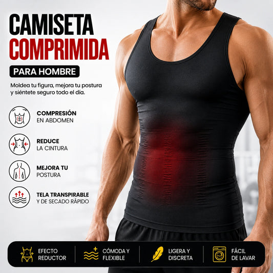 FORZA FIT - Marca tu figura sin esfuerzo: Camiseta comprimida para hombre