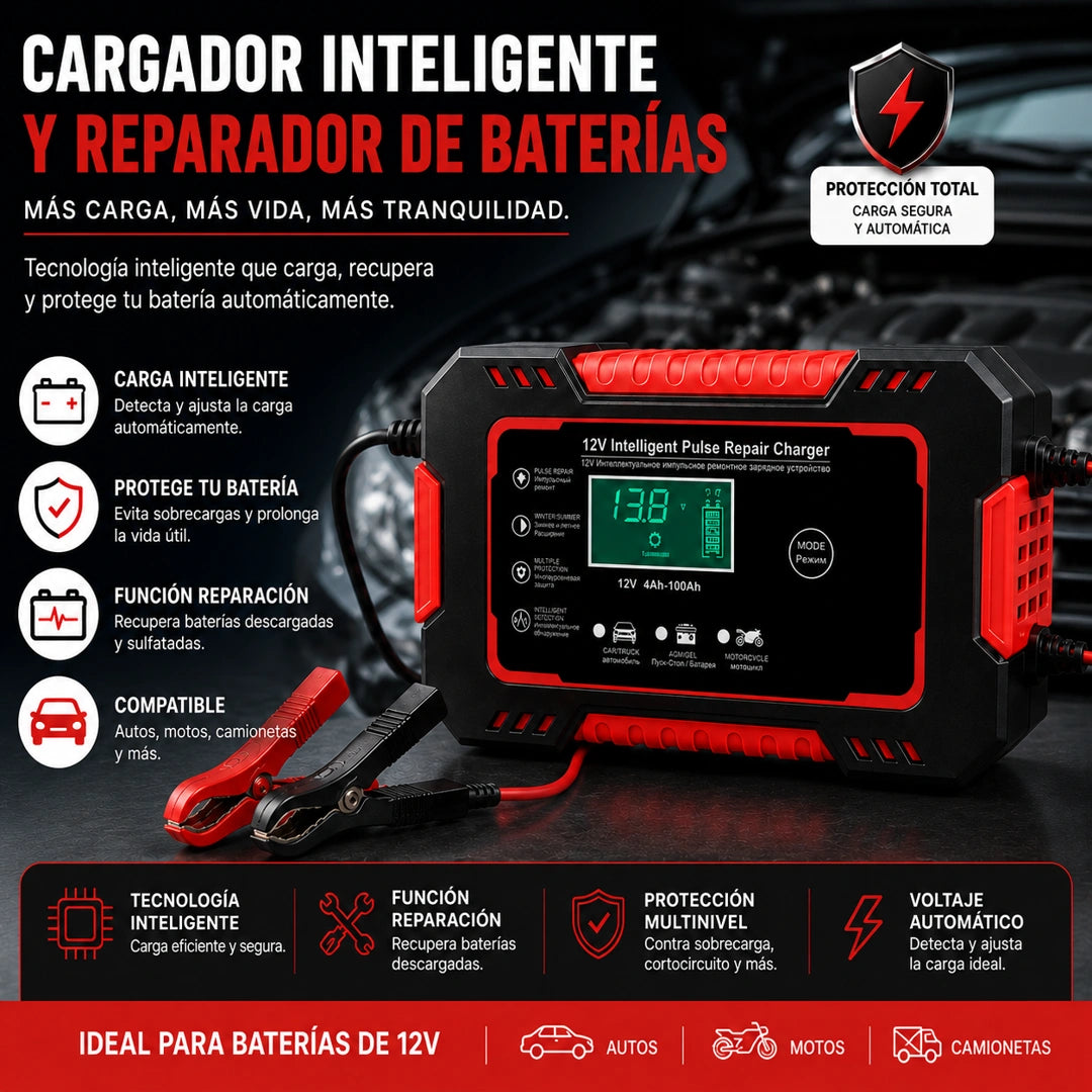 VoltMax - Recupera Tu Batería: CARGADOR REPARADOR DE BATERIAS PARA AUTO