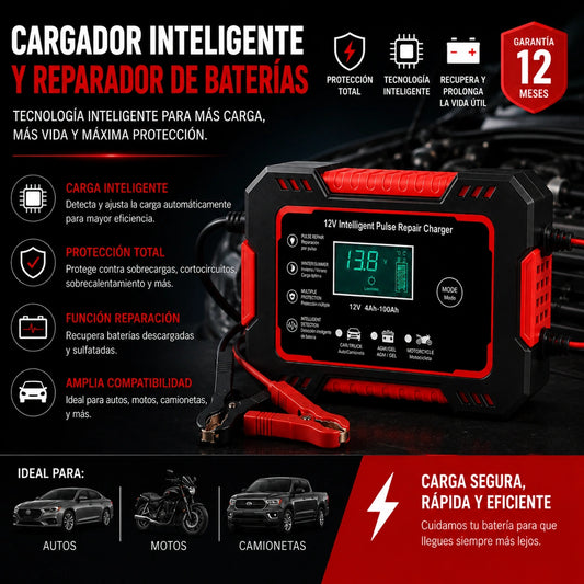 VoltMax - Recupera Tu Batería: CARGADOR REPARADOR DE BATERIAS PARA AUTO