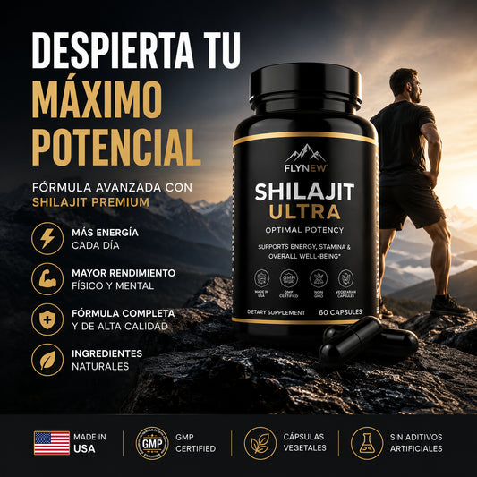SHILAJIT ULTRA - Energía Todo el Día  - 60 CAPSULAS