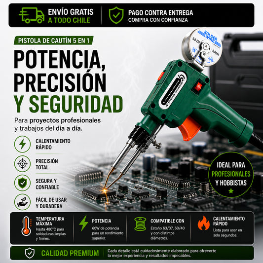 SolderTech One - Precisión sin complicaciones PISTOLA DE SOLDAR