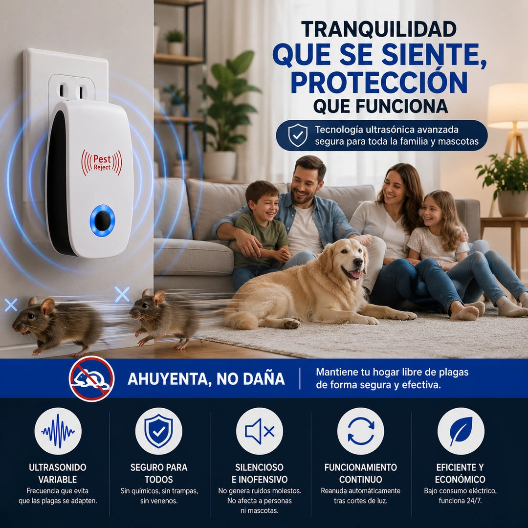 SilentGuard — Aleja plagas sin químicos ni trampas: PROMO: REPELENTE DE RATON X2 UNDS
