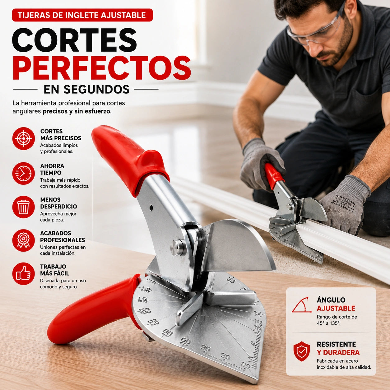 MultiTrim Pro - Ajusta y Corta con Precisión: TIJERAS DE ANGULO AJUSTABLE
