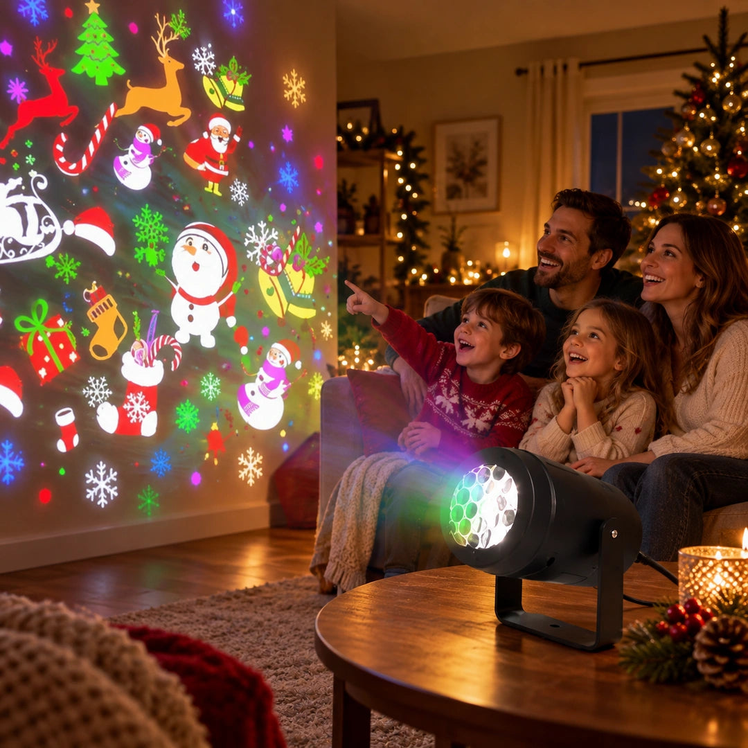 LumiNoel - Ilumina tu Navidad hasta 50 m² - Decora con una proyección navideña