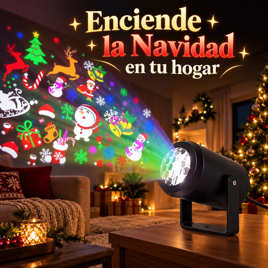 LumiNoel - Ilumina tu Navidad hasta 50 m² - Decora con una proyección navideña