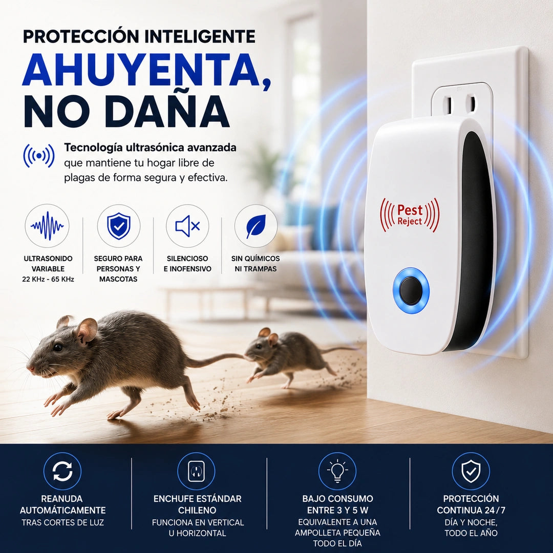 SilentGuard — Aleja plagas sin químicos ni trampas: PROMO: REPELENTE DE RATON X2 UNDS