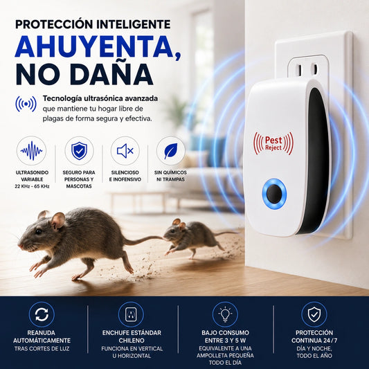 SilentGuard — Aleja plagas sin químicos ni trampas: PROMO: REPELENTE DE RATON X2 UNDS